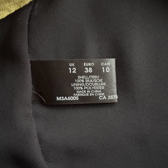 Planet 100% Silk Colour Block Pleated Midi Dress Size 10 - Tie Belt Cap Sleeves - Picture 9 of 14